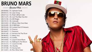 NON STOP - Bruno Mars Greatest Hits of all time Compilation Pop Love Songs