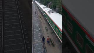 The biggest train of the country passed over Rajbari#bdrail #train #railway