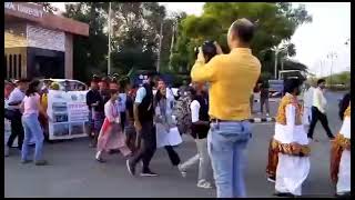 Cultural Procession by NSS Volunteers of Various States during NSS NIC at HAU Hisar