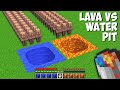 Which PIT IS BETTER LAVA VS WATER in Minecraft ? STRANGEST PASSAGE !