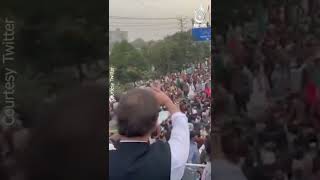 Imran Khan in long march at liberty chowk | Unseen video | #Shorts