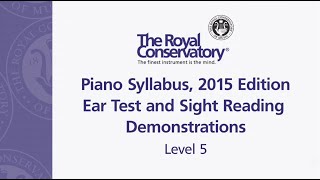 Ear Tests and Sight Reading Requirements: Level 5