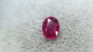 Unheated Ruby Oval 1.13CT M556, Precious Stone, Red Gemstone, Ruby Ring, Singapore