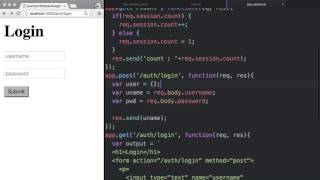 Server Side JavaScript - session 5 : login 2