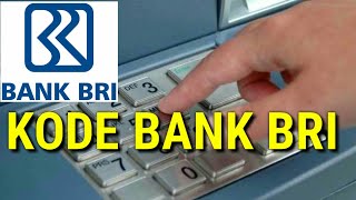 KODE BANK BRI