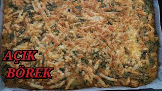 ISPANAKLI MANTARLI AÇIK BÖREK TARİFİ