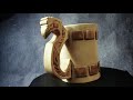 🛠️ woodturning viking beer mug how to make