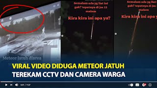 Viral Video Diduga Meteor Jatuh di Sungai Lilin Muba Sumatera Selatan, Terekam CCTV dan Camera Warga