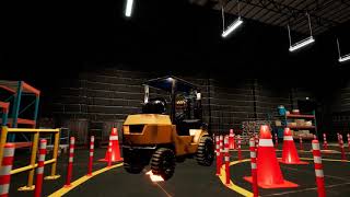 堆高機駕駛培訓 S 彎道 Forklift VR Training S-turn ｜南瓜虛擬科技 Pumpkin VR