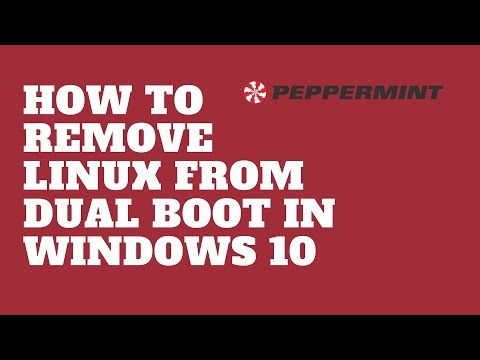 How to Remove Linux From Dual Boot in Windows 10