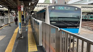 JR京浜東北線E233系1000番台宮サイ165編成 日暮里駅発車