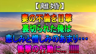 【離婚】なんで…自宅近くで妻の不倫現場を目撃した俺。裏切られた悲しみと憎しみのあまり衝撃の言葉を放ち…【泣ける話】