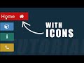 Hoverable Sidebar Combined with Icons Tutorial - HTML CSS