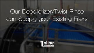 Connect Our Depalletizer/Can Rinser to Your Existing Can Filler | Inline Automation