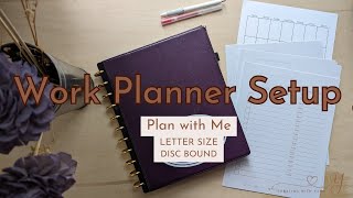 Work Planner setup for May 2024 | Disc bound | Letter size | Plan with Me