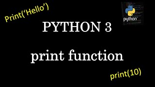 How to use print function in python3 | Python tutorial | codewithme