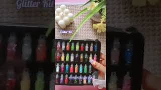 Unboxing Soft Paper Clay & Glitter kit