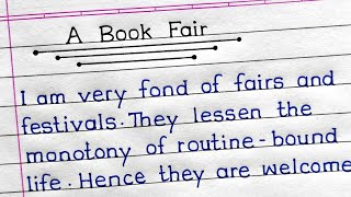 Write An Essay On A Visit To A Book Fair In English | A Visit To A Book Fair Essay |
