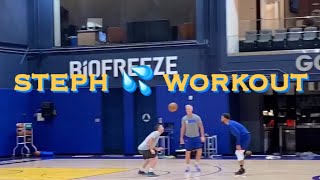 [HD] Steph Curry 💦⚽️ splashes soccer header w/ Bruce “Q” Fraser/Carl Bergstrom at Warriors practice