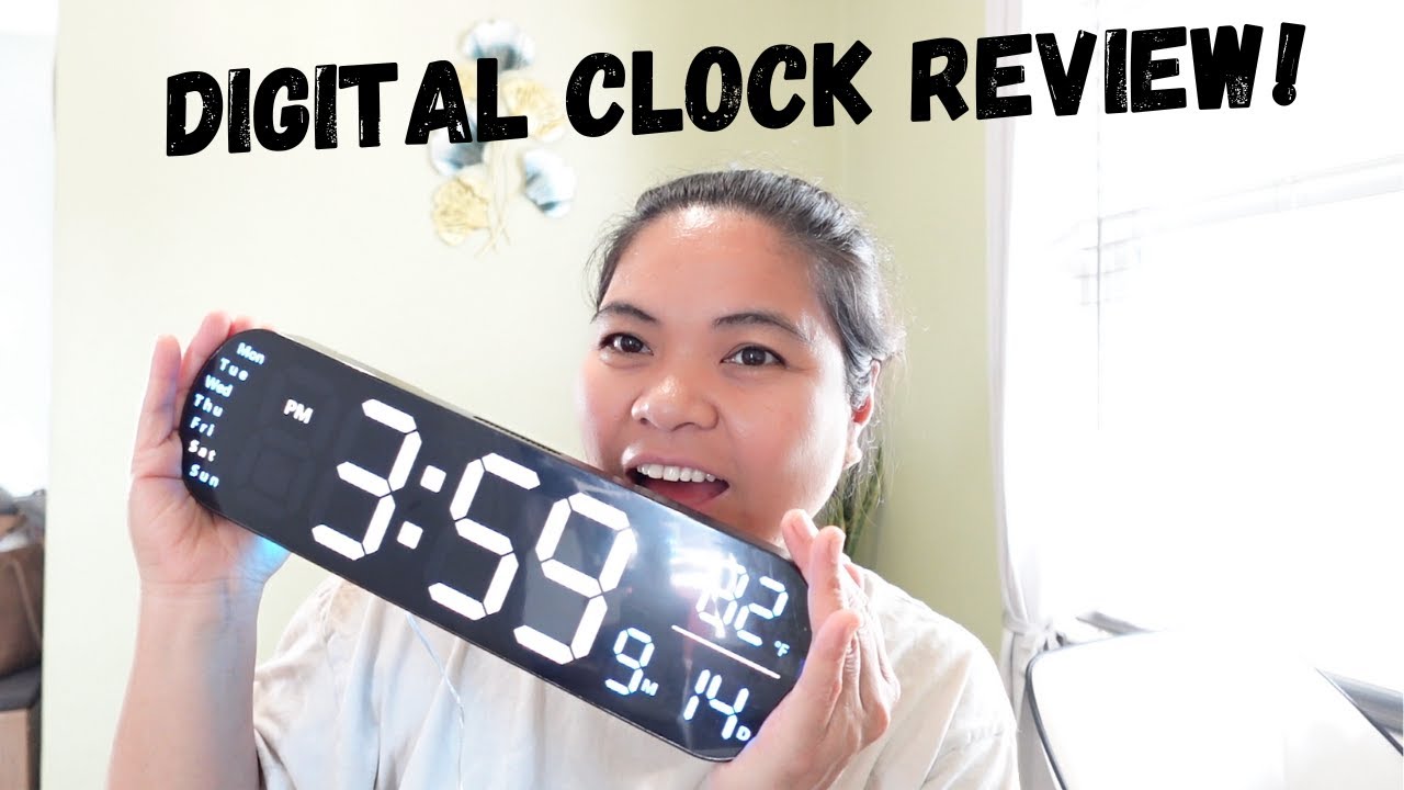 Digital Wall Clock Review Youtube