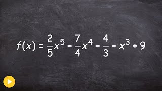 Find the local extrema using the first derivative test