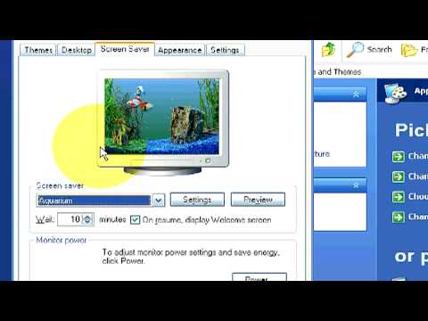 Microsoft Windows : How to Change a Screen Saver Microsoft Windows : How to Change a Screen Saver
