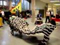 Hung Gar - Lion dance in Belgium 2009  International Lion Dance Federation World HQ USA