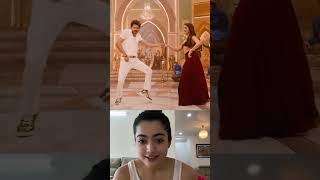 Rashmika reacts Vijay and pooja hedge dance arabic kuthu #dance #vijay #poojahegde #rashmikamandanna