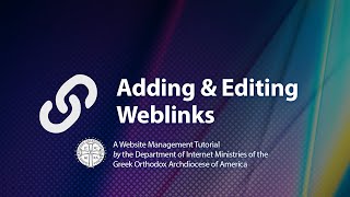 Evolution CMS: Adding/Editing Weblinks