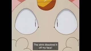 Meowth breaks the fourth wall (Don't ask why there's subtitles because idk)