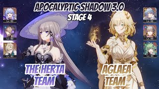 The Herta x Robin \u0026 Aglaea Team Apocalyptic Shadow Stage 4 (3 Stars) | Honkai Star Rail