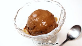 材料２つ！乳・卵・大豆不使用の濃厚チョコレートアイスの作り方　How to make Chocolate ice cream, Dairy free, Egg free, Soy free.