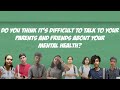 Vox Pop || Do you think It's difficult to talk to your Parents and friends about your mental health