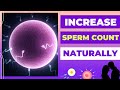 Overcome Infertility - Increase your Sperm Count the Natural Way!