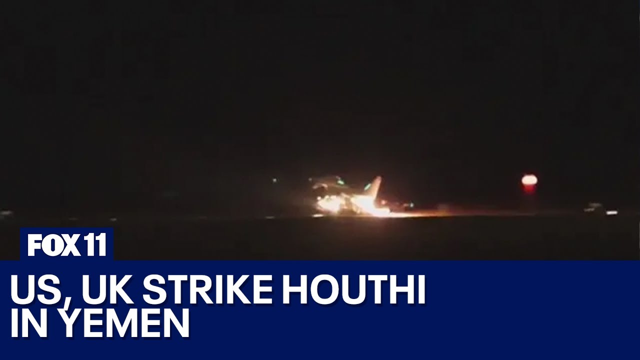 US, UK Strike Houthi In Yemen - YouTube