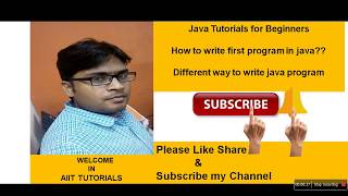 First Java Program in Hindi | Hello World | Run Java Program in CMD | Lec 04