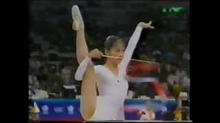 Erika AKIYAMA (JPN) ribbon - 1988 Seoul Olympics AA final