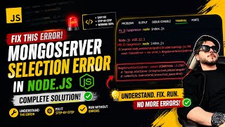 Mongodb and Nodejs connection error solution
