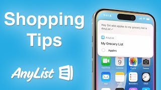 AnyList Shopping Tips