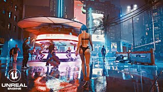 If Cyberpunk 2077 Was Made With UNREAL ENGINE 5! RTX 4090 PC Max Settings 4k Gameplay!