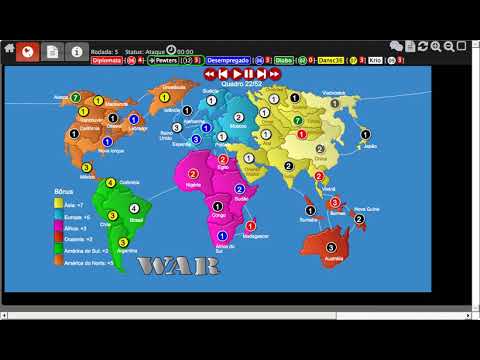 Warevolution Jogo De War No Mapa Clássico Youtube