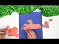 torn paper pumpkin craft