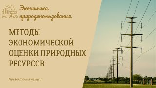 Методы экономической оценки природных ресурсов. Экономика природопользования