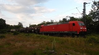 DB 185 292 with tank cars going South, Rbf Nord (Güterumgehungsbahn Münster)