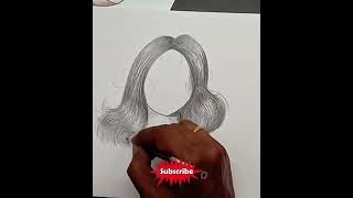 A woman’s hair style | Beginner guide | Realistic Pencil sketching | Thamba Arts | A Quick View