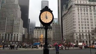 A Curious Clock With a Rotating Face in Central Park