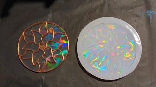 How to make a Holographic Coaster Resin Mold from Scratch!  #resincrafts #epoxyresin #howtomake