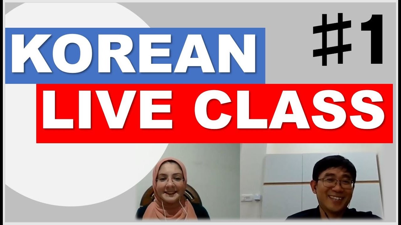 1 Live Korean Class Youtube