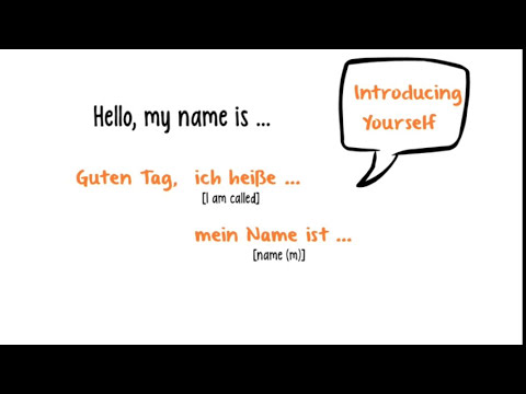 2 Simple Ways Of Introducing Yourself In German - YouTube