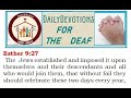 DAILY DEVOTIONS JUNE 03 (ASL BIBLE EDUCATION) #religion #biblestudy #signlanguage #deaf # (ASL)